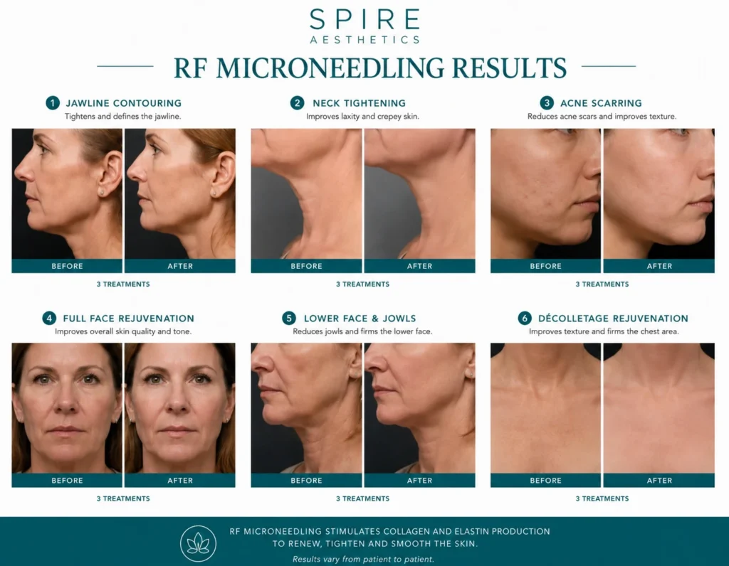 RF Microneedling Skin tightening Uppingham results
