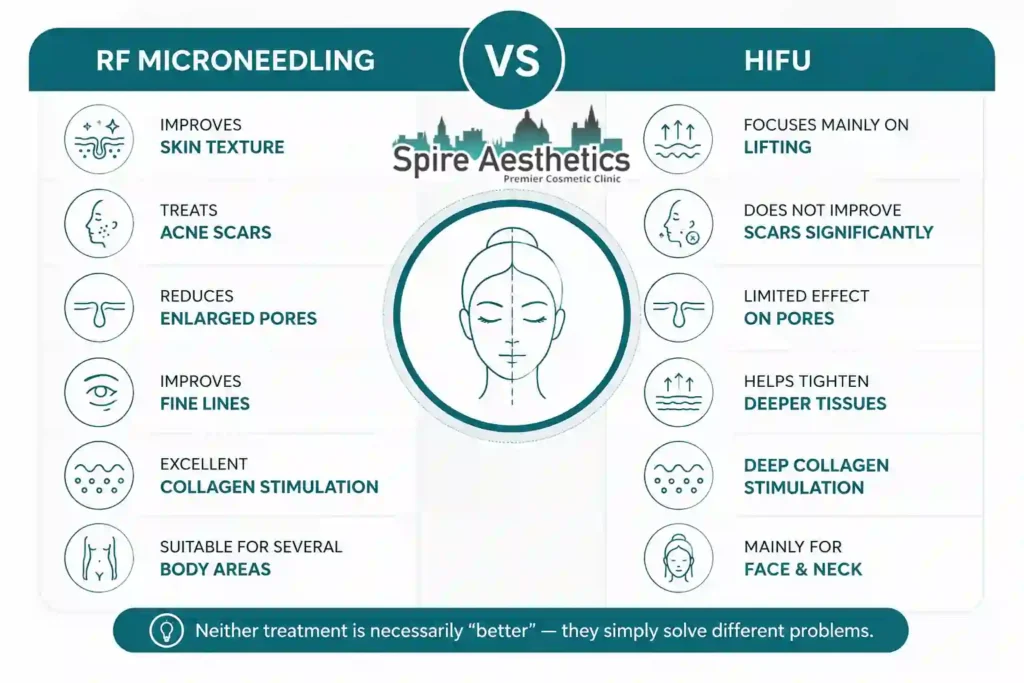 RF Microneedling vs HIFU: Which Treatment Gives Better Results Uppingham?